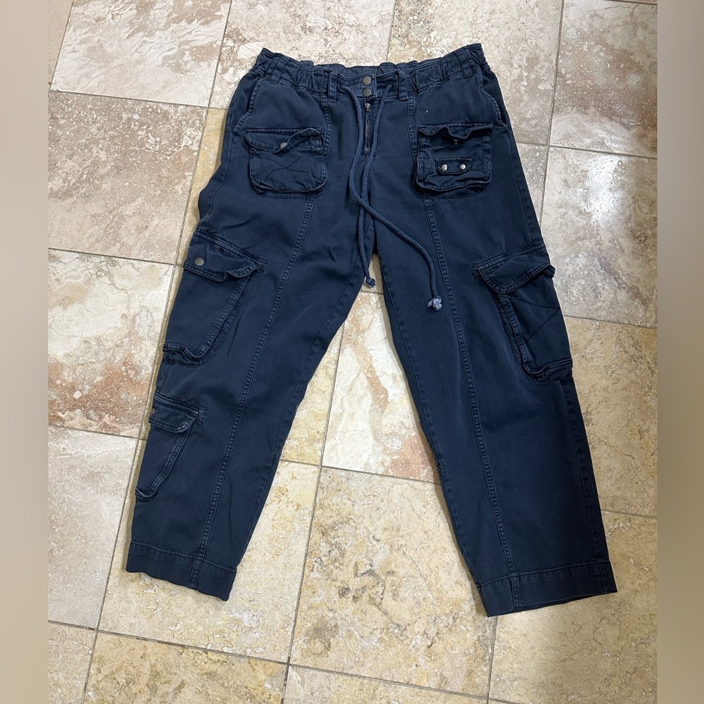 Free People Tahiti Black Cargo Pants